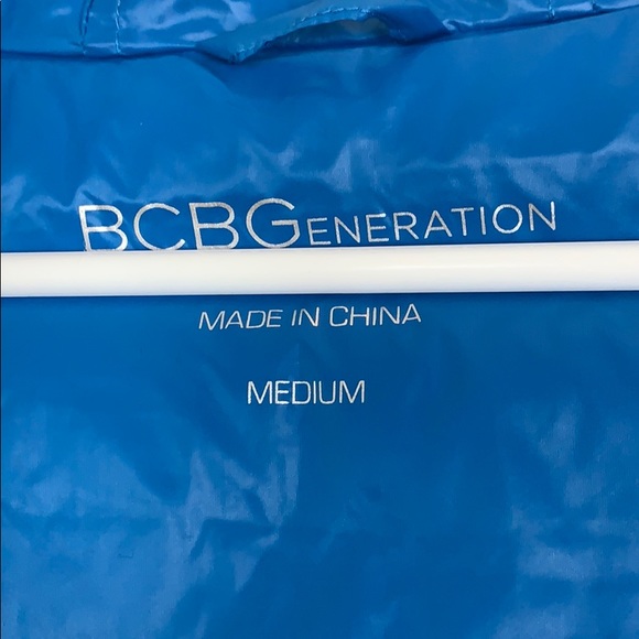 BCBGeneration Hooded Puffer Vest Grey Blue Size M - Picture 5 of 11